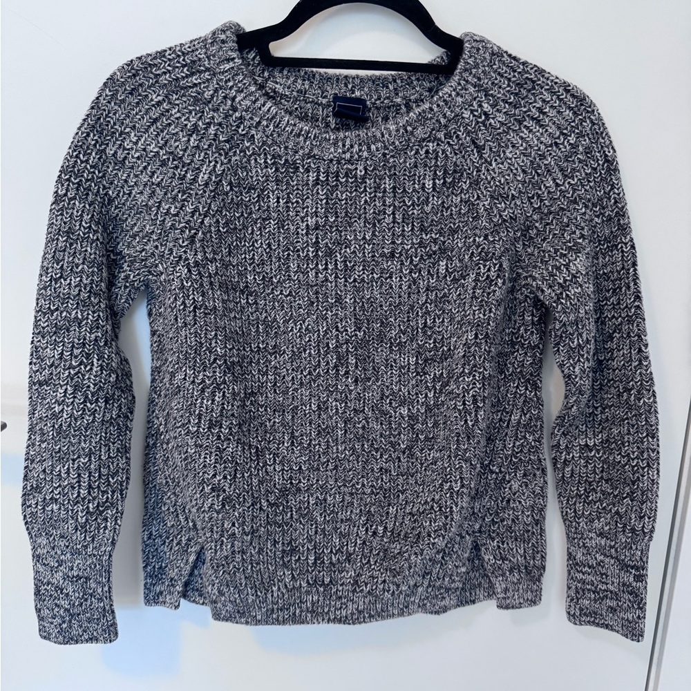 GAP Women's Gray Marled Crewneck Sweater